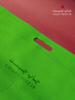 کیسه پارچه ای اسپان باند دسته پانچ سبز