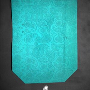 بگ پارچه ای طرح دار - اسپان باند آبی فیروزه ای