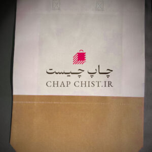 بگ پارچه ای پاکتی دو رنگ - اسپان باند قهوه ای