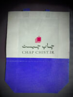 بگ پارچه ای پاکتی دو رنگ - اسپان باند آبی